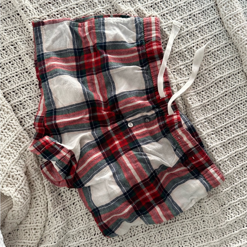 plaid sleeping shorts